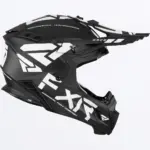 קסדת שטח FXR Helium Race Div שחור לבן – תמונה 4