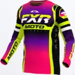חליפת רכיבה FXR Revo Pro MX LE בצבעי צהוב זוהר, סגול וורוד