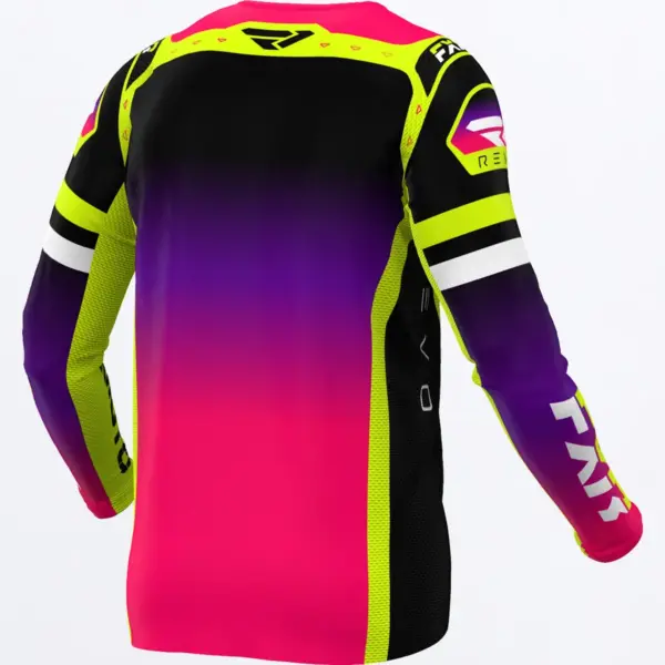 חליפת רכיבה FXR Revo Pro MX LE צהוב זוהר סגול ורוד – תמונה 2