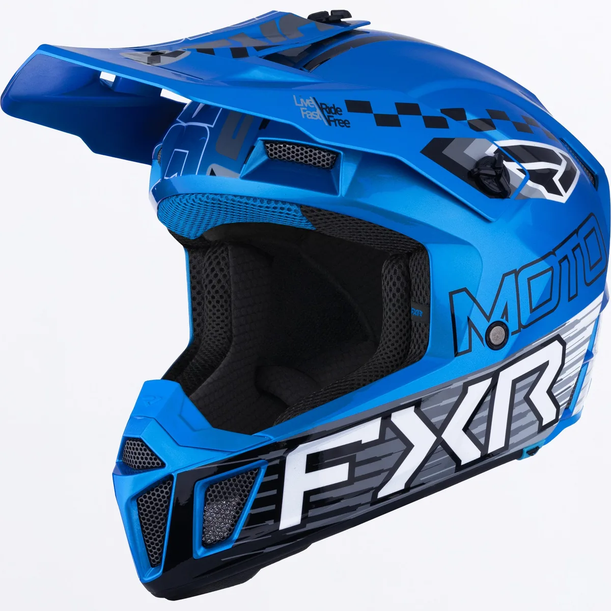 קסדת שטח לילדים FXR Clutch MX בצבע כחול ושחור קסדת שטח לילדים FXR Clutch MX בצבע כחול ושחור