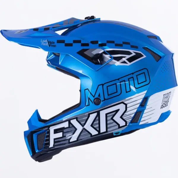 קסדת שטח לילדים FXR Clutch MX כחול שחור – תמונה 2