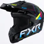 קסדת שטח לילדים FXR Clutch MX בשחור עם כחול וצהוב