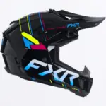 קסדת שטח לילדים FXR Clutch MX שחור כחול צהוב – תמונה 4