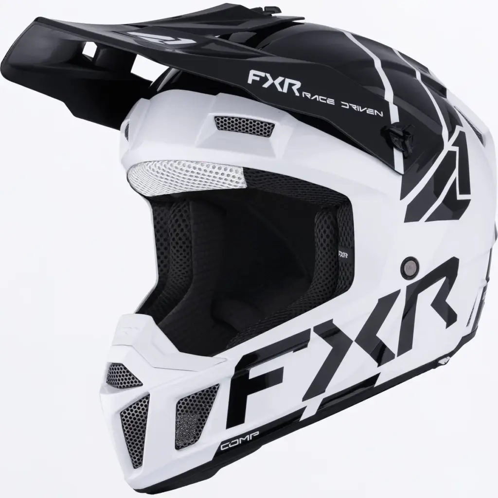 קסדת שטח לילדים FXR Clutch MX בצבע לבן ושחור