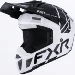 קסדת שטח לילדים FXR Clutch MX בצבע לבן ושחור