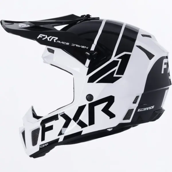 קסדת שטח לילדים FXR Clutch MX לבן שחור – תמונה 2