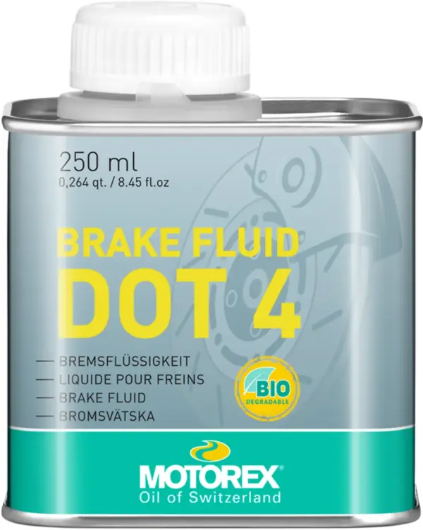 נוזל בלמים מוטורקס MOTOREX BRAKE FLUID DOT 4, אריזת 250 מ"ל