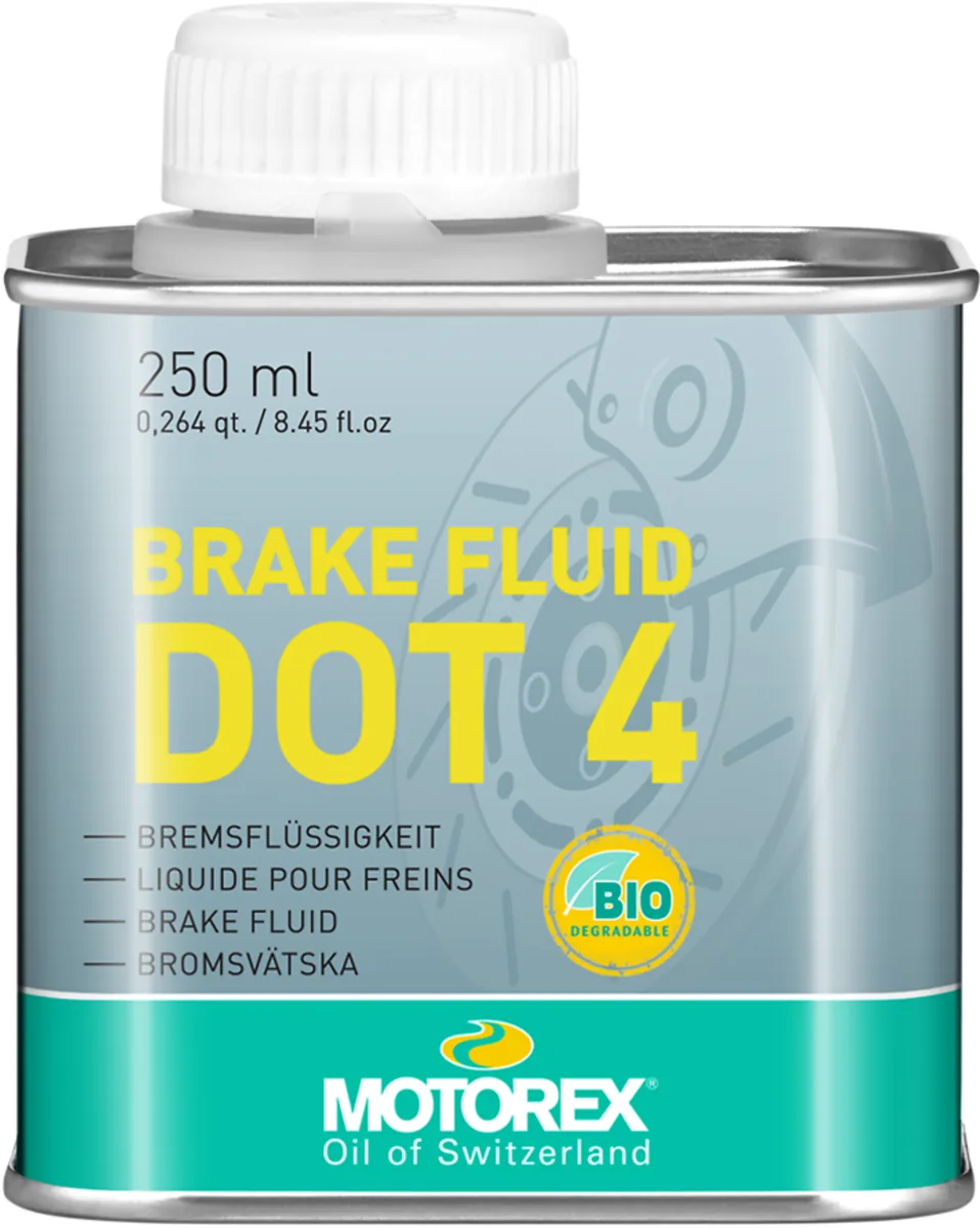 נוזל בלמים MOTOREX BRAKE FLUID DOT 4, אריזת 250 מ"ל נוזל בלמים מוטורקס MOTOREX BRAKE FLUID DOT 4, אריזת 250 מ"ל