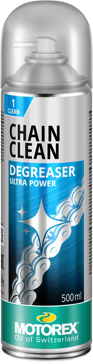 תרסיס ניקוי שרשרת מוטורקס MOTOREX CHAIN CLEAN DEGREASER, אריזת 500 מ"ל