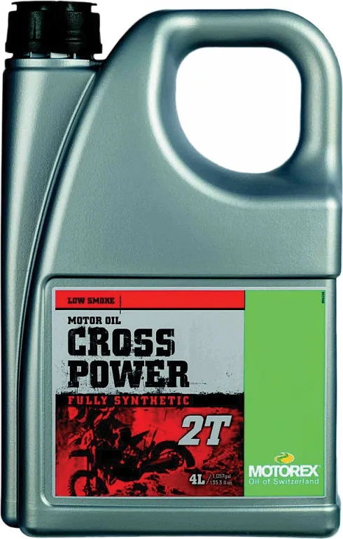 שמן מנוע 2 פעימות מוטורקס MOTOREX CROSS POWER 2T, אריזת 4 ליטר