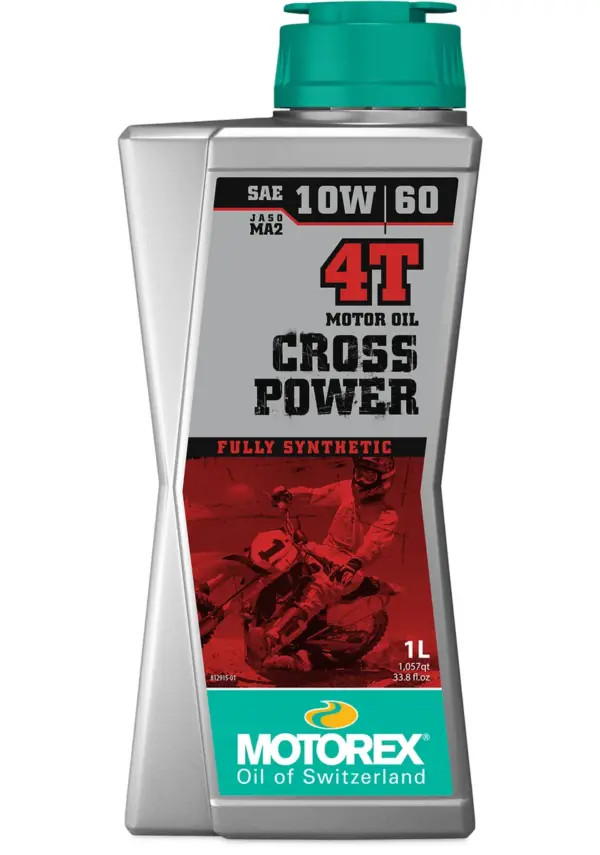 שמן מנוע 4 פעימות מוטורקס MOTOREX CROSS POWER 4T 10W60, אריזת 1 ליטר