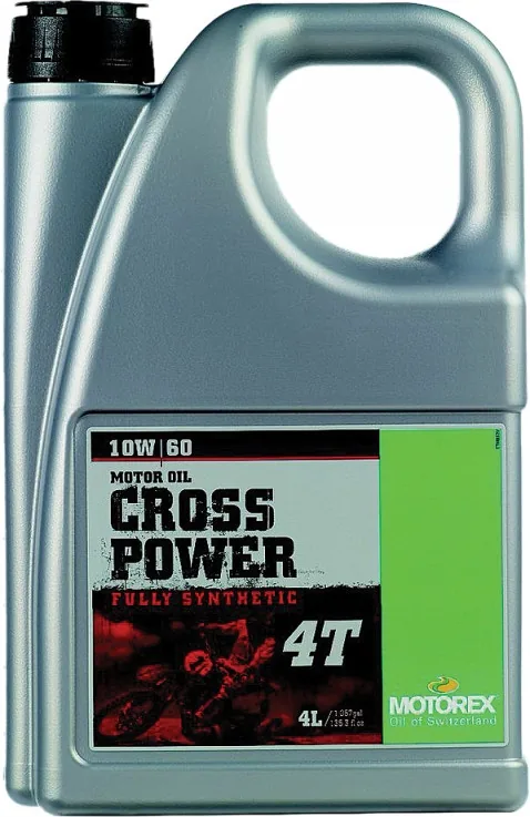 שמן מנוע 4 פעימות מוטורקס MOTOREX CROSS POWER 4T 10W60, אריזת 4 ליטר