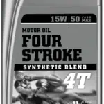 שמן מנוע 4 פעימות מוטורקס MOTOREX FOUR STROKE 4T 15W50, אריזת 1 ליטר