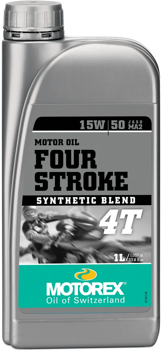 שמן מנוע 4 פעימות מוטורקס MOTOREX FOUR STROKE 4T 15W50, אריזת 1 ליטר