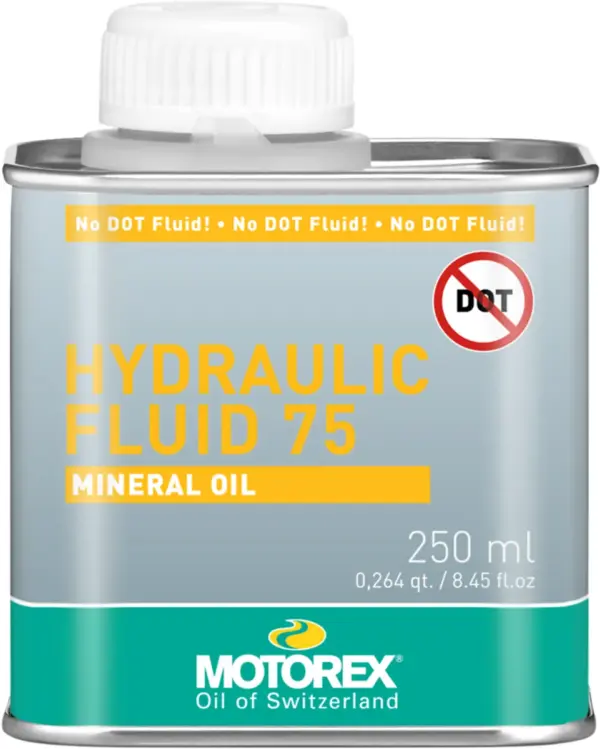שמן מינרלי לבלמים ומצמד מוטורקס MOTOREX HYDRAULIC FLUID 75, אריזת 250 מ"ל