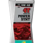שמן מנוע 4 פעימות מוטורקס MOTOREX POWER SYNT 4T 5W40, אריזת 1 ליטר