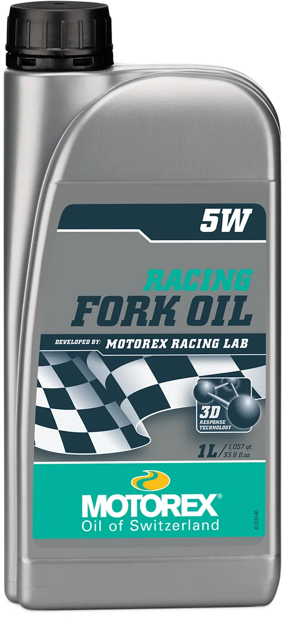 שמן בולמים מוטורקס MOTOREX RACING FORK OIL 5W, אריזת 1 ליטר