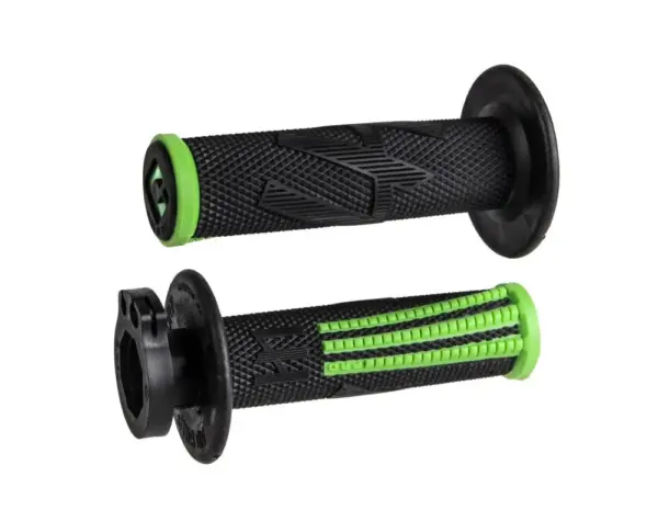 סט גריפים עם נעילה ODI Emig Pro V2 בצבע שחור/ירוק