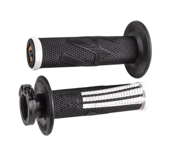 סט גריפים עם נעילה ODI Emig Pro V2 בצבע שחור/לבן