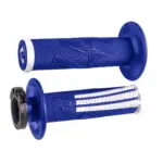 סט גריפים עם נעילה ODI Emig Pro V2 בצבע כחול/לבן