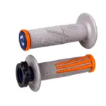 סט גריפים עם נעילה ODI Emig Pro V2 בצבע אפור/כתום/כחול נייבי