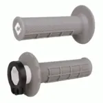 סט גריפים עם נעילה ODI Half-Waffle MX V2 בצבע אפור