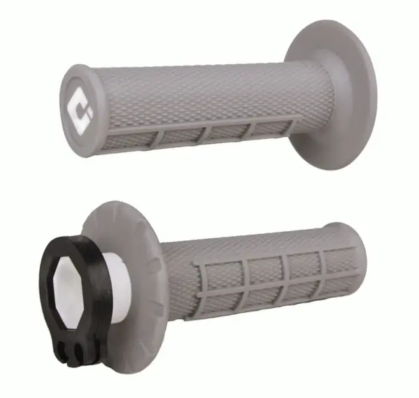סט גריפים עם נעילה ODI Half-Waffle MX V2 בצבע אפור