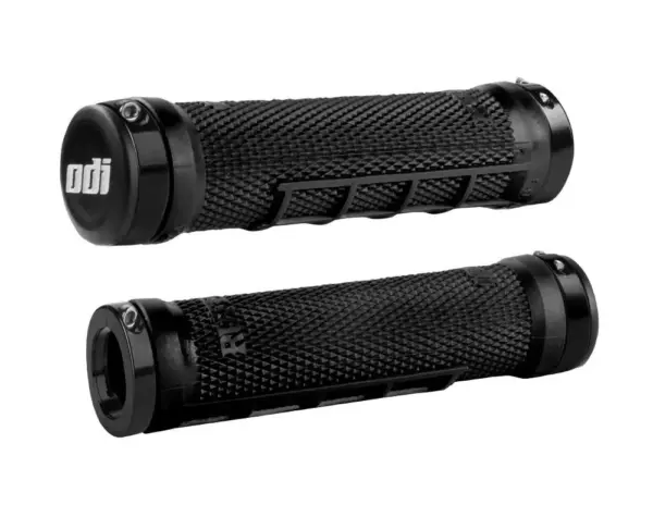 זוג גריפים לטרקטורון ODI Ruffian MX Lock-On בצבע שחור