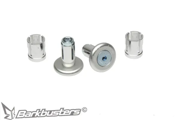 זוג סופיות כידון אלומיניום BARKBUSTERS בצבע כסף עם תותבים