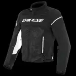 מעיל רכיבה קיצי DAINESE Air Frame D1 Tex בשחור עם פרטים לבנים