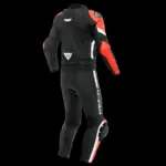 חליפת עור שני חלקים DAINESE Avro 4 שחור אדום לבן – תמונה 2