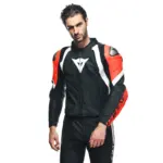 חליפת עור שני חלקים DAINESE Avro 4 שחור אדום לבן – תמונה 5