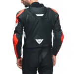 חליפת עור שני חלקים DAINESE Avro 4 שחור אדום לבן – תמונה 7