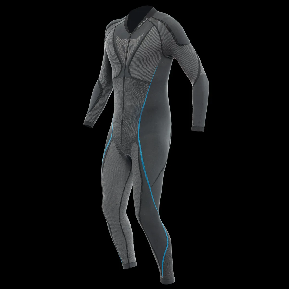 אנדר סוט טכני מחלק אחד DAINESE בשחור עם קווים כחולים אנדר סוט טכני מחלק אחד DAINESE בשחור עם קווים כחולים