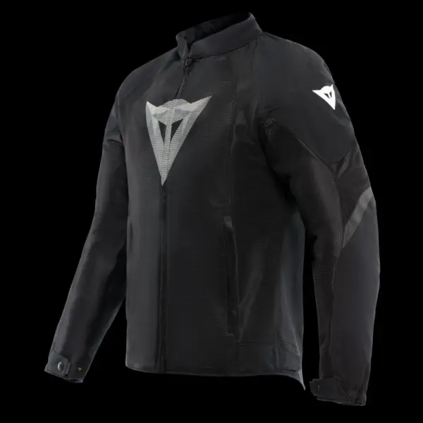 מעיל רכיבה קיצי DAINESE Herosphere Air בשחור עם לוגו לבן