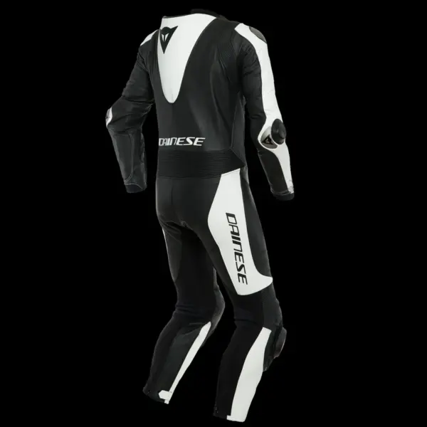 חליפת עור מחלק אחד DAINESE Laguna Seca 5 שחור לבן – תמונה 2