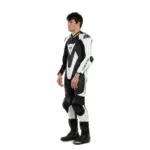 חליפת עור מחלק אחד DAINESE Laguna Seca 5 שחור לבן – תמונה 4