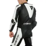 חליפת עור מחלק אחד DAINESE Laguna Seca 5 שחור לבן – תמונה 6