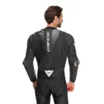 חליפת עור מחלק אחד DAINESE Laguna Seca 6 שחור לבן אנתרציט – תמונה 7
