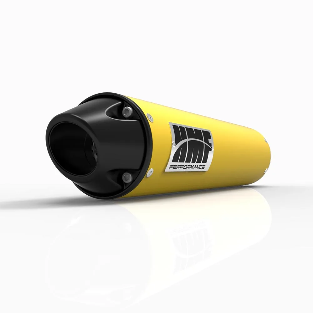 מפלט סליפ-און HMF Performance צהוב עם סופית Euro שחורה מפלט סליפ-און HMF Performance צהוב עם סופית Euro שחורה