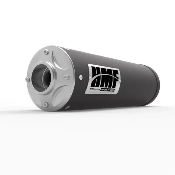 מפלט סליפ-און HMF Titan-QS בגימור גאן-מטאל לפולריס Sportsman 570