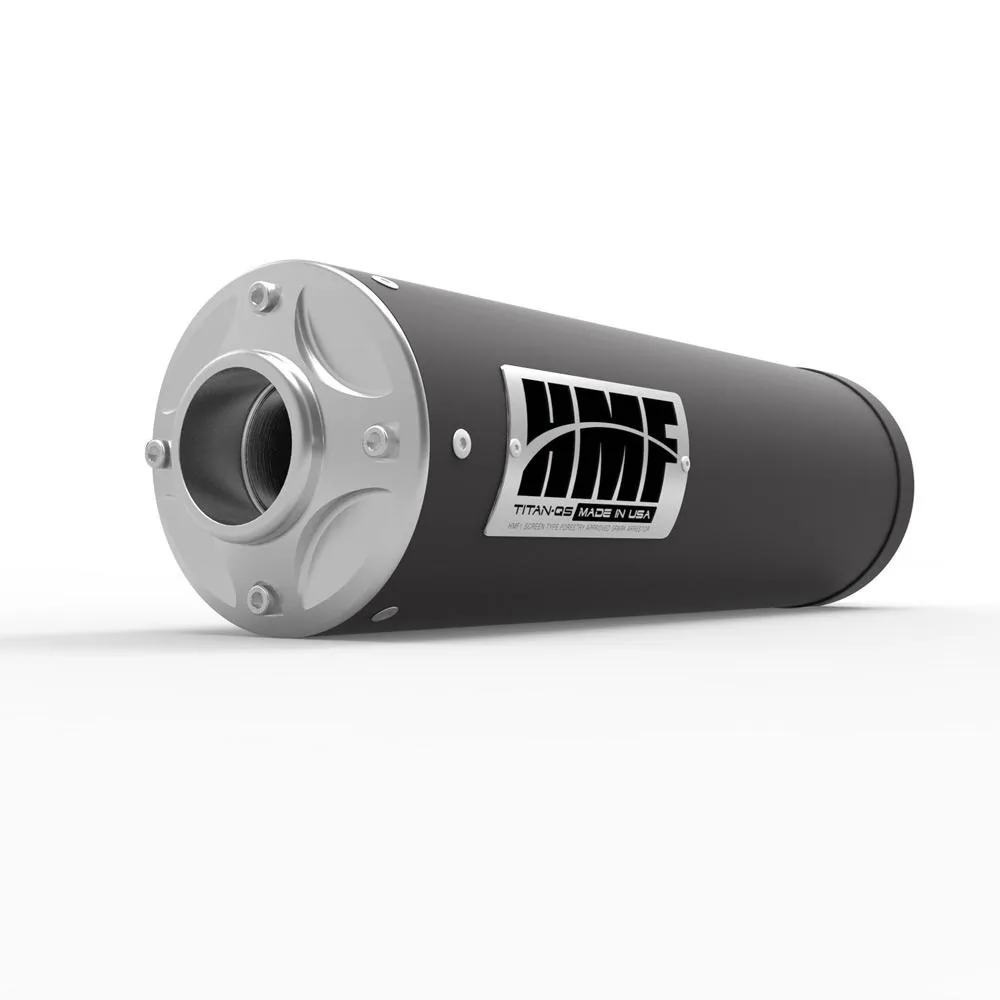 מפלט סליפ-און HMF Titan-QS בגימור גאן-מטאל לפולריס Sportsman 570 מפלט סליפ-און HMF Titan-QS בגימור גאן-מטאל לפולריס Sportsman 570