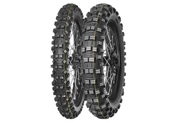 צמיג אחורי לאנדורו MITAS Terra Force-EF Super 140/80-18 פס צהוב