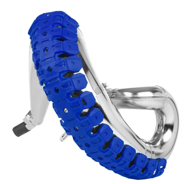 מגן סעפת פוליספורט Polisport Armadillo כחול מותקן על צינור פליטה