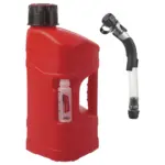 ג'ריקן דלק אדום פוליספורט Polisport ProOctane 10 ליטר עם צינור מילוי