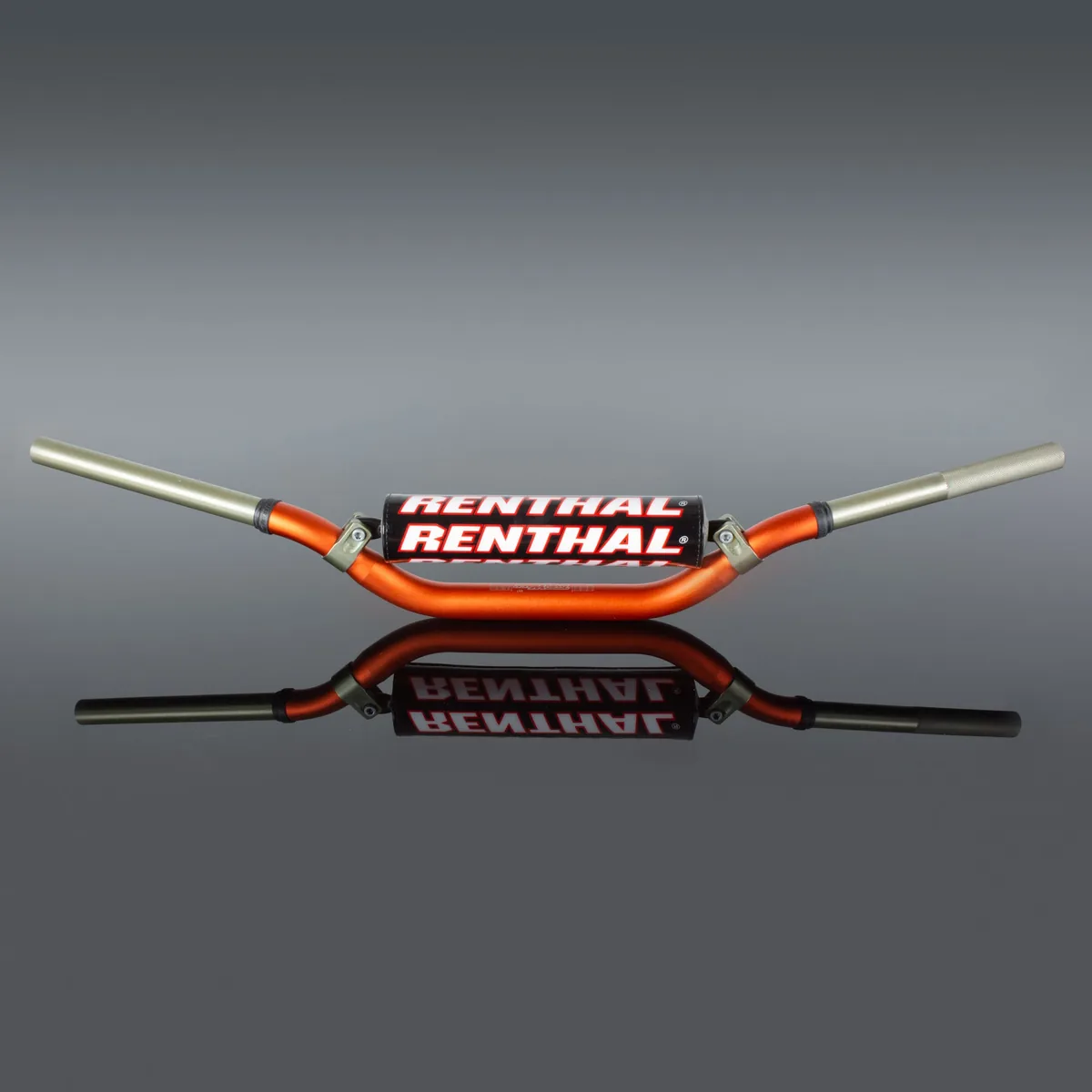 כידון Renthal Twinwall בצבע כתום עם ריפוד מרכזי כידון שטח RENTHAL Twinwall 997 כתום