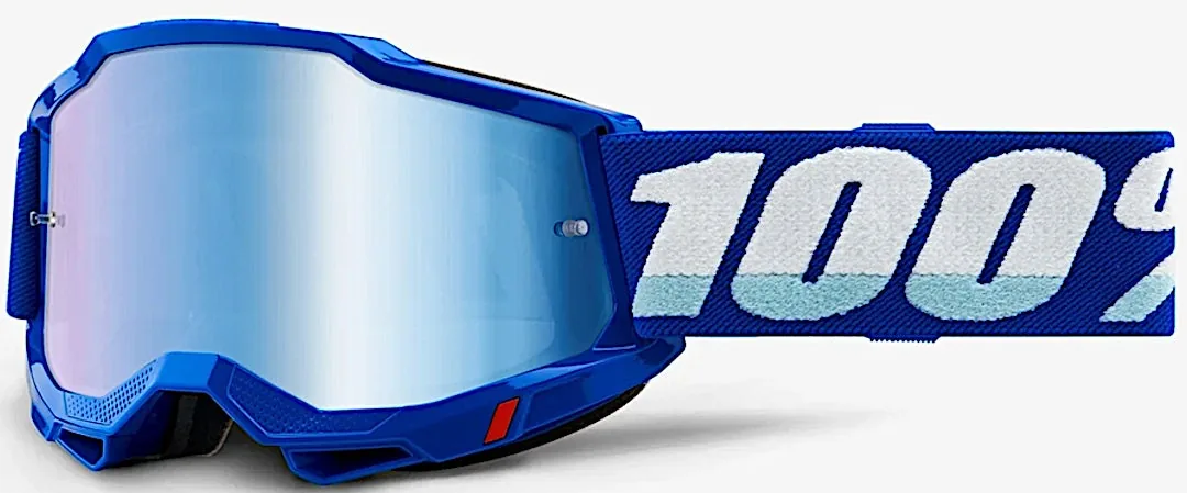 משקפי אבק 100% Accuri 2 בצבע כחול עם עדשת מראה כחולה משקפי אבק 100% Accuri 2 בצבע כחול עם עדשת מראה כחולה