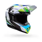 קסדת שטח BELL Moto-10 Spherical Grid לבן כחול צהוב – תמונה 2
