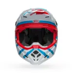קסדת שטח BELL Moto-9S Flex Banshee לבן אדום – תמונה 3