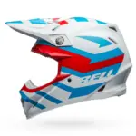 קסדת שטח BELL Moto-9S Flex Banshee לבן אדום – תמונה 4